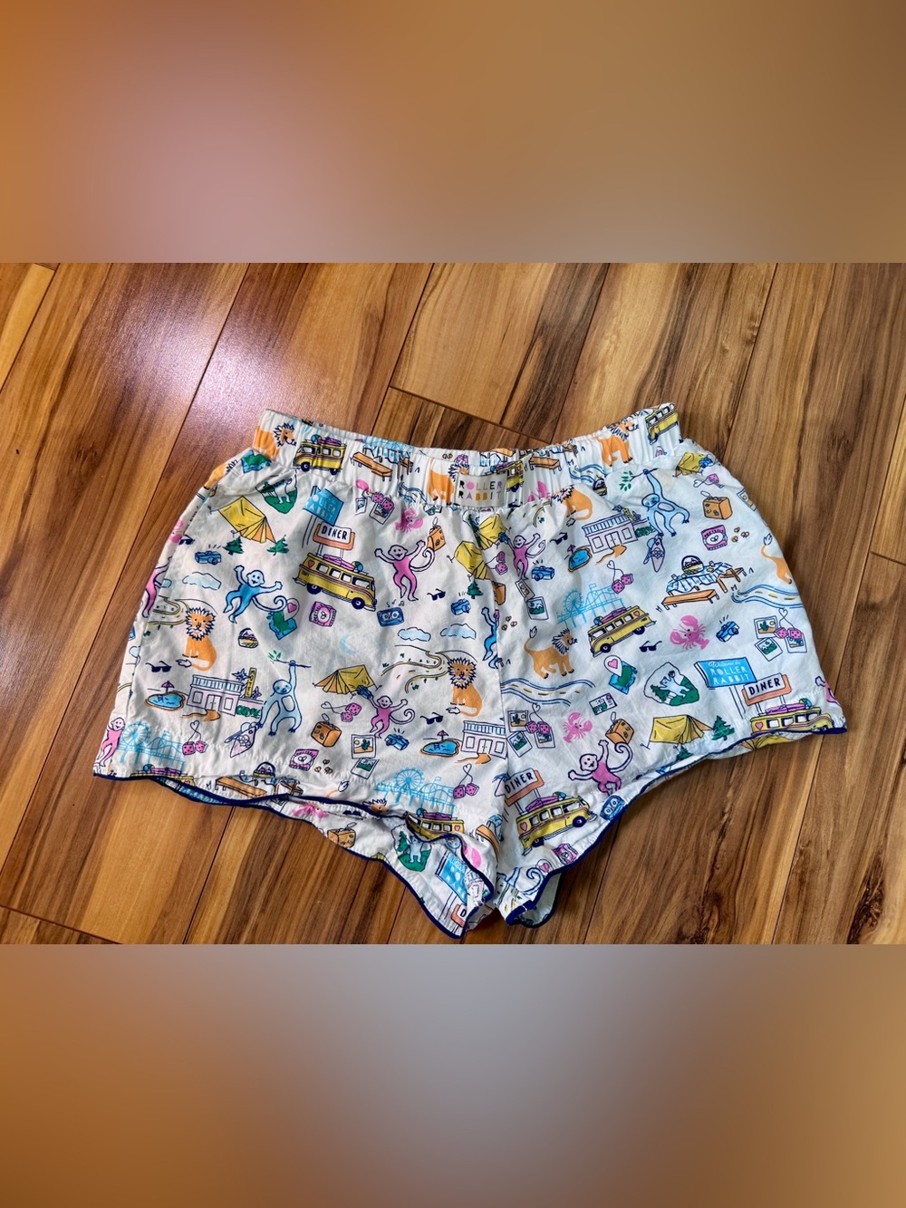 Roller Rabbit for Target Multicolor Novelty Cotton Lounge Shorts Size Sm